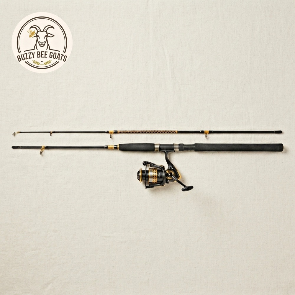 Vintage Shakespeare Ugly Stik 5'6" Graphite Fishing Rod with Spinning Reel 80s